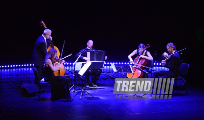 Tango evening of French musicians held at Heydar Aliyev Center. Azerbaijan, Baku, 5 May 2016 